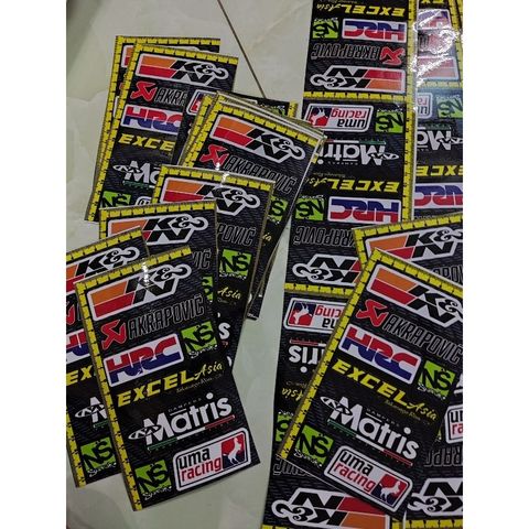 Tem Dán Logo Mini HRC MATRIS UMARACING - Decal 3 Lớp Chống Nước Bền, Trang Trí Ô Tô, Xe Máy, Xe Đạp