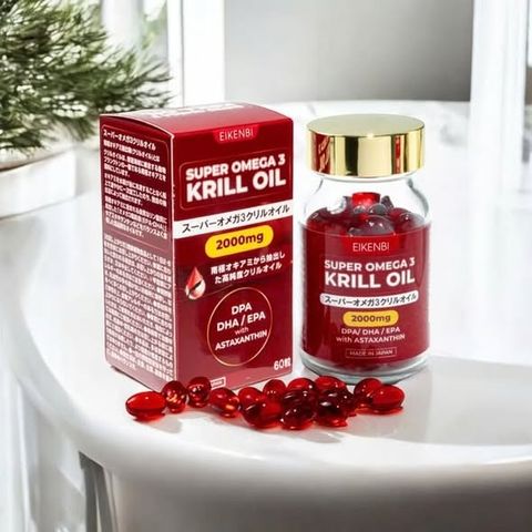 Viên Uống Dầu Nhuyễn Thể Krill Oil Super Omega 3 2000mg 60 Viên - Tăng Cường Sức Khỏe Tim Mạch và Não Bộ, Chống Viêm Hữu Hiệu