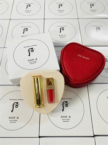Set Son Dưỡng The History of Whoo Màu Đỏ – Son Kem Màu 45