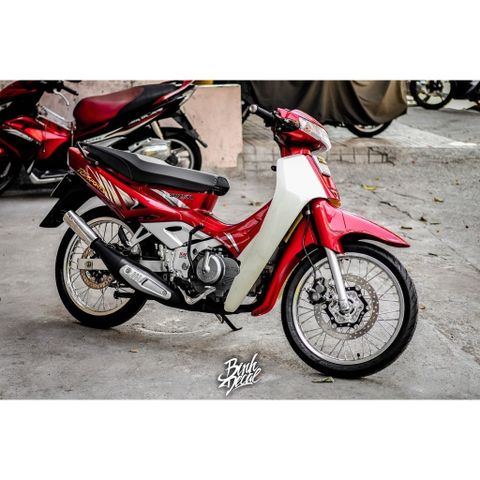 Tem dán Xì Po 3 lớp cao cấp chống nước - Trang trí xe đỏ trắng Sport, thiết kế sắc nét, bảo hành trọn đời không phai màu MD00244