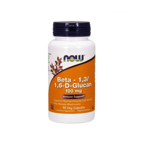 Tăng miễn dịch Now Foods Beta-1,3/1,6 D-Glucan 100mg USA 90 viên