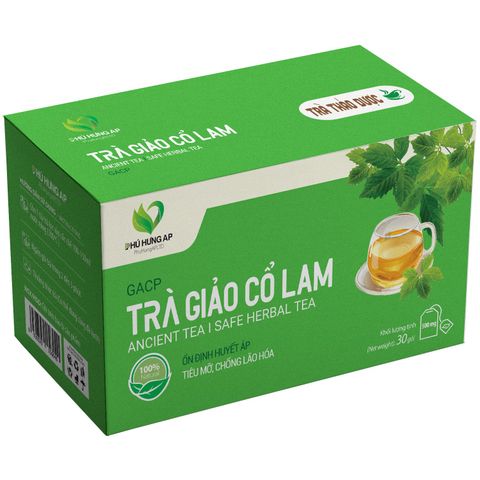 Trà Giảo Cổ Lam AP Phú Hưng - Hỗ Trợ Huyết Áp, Giảm Mỡ Máu & Phòng Ngừa Bệnh Tim Mạch - Thảo Mộc Tự Nhiên 75g