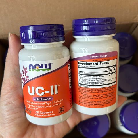 Viên uống bổ khớp Now Foods UC-II Joint Health USA 60 viên