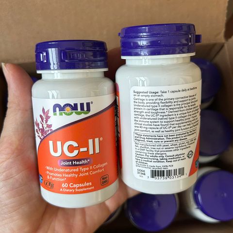 Viên uống bổ khớp Now Foods UC-II Joint Health USA 60 viên