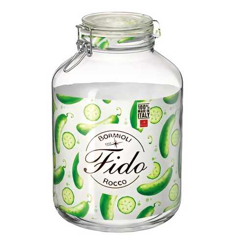 Hũ Thủy Tinh Nắp Cài Bormioli Fido 5 Lít - Lý Tưởng Bảo Quản Thực Phẩm, Ngâm Ủ, Đồ Uống - Thiết Kế Sang Trọng, Độ Bền Cao
