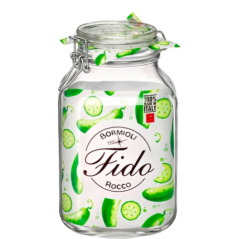 Hũ Thủy Tinh Nắp Cài Bormioli Fido 3 Lít - Lưu Trữ Thực Phẩm, Ngâm Ủ, Bảo Quản Đồ Uống - Thiết Kế Cổ Điển Từ Ý