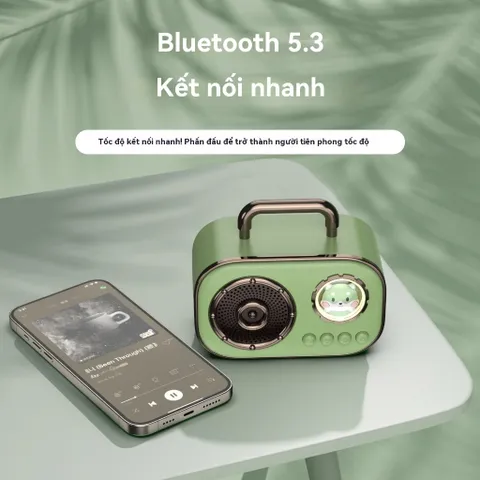Loa Mini Bluetooth DZ006 Không Dây Di Động Nghe Nhạc Ngoài Trời - Thiết Kế Dễ Thương, Pin Dài, Âm Thanh Chất Lượng HIFI