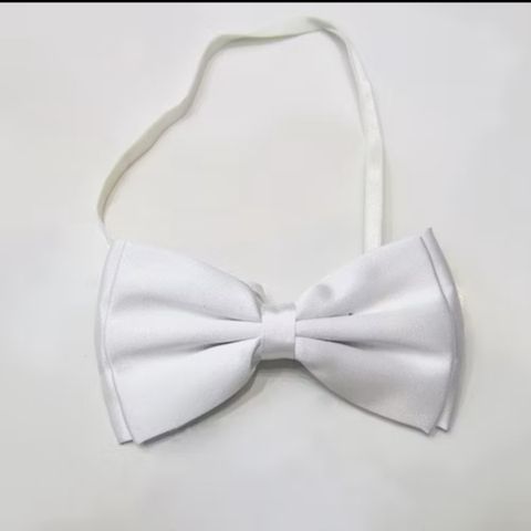 Nơ Nam Dự Tiệc Cưới - Nơ Đeo Cổ Chú Rể, Bê Lễ, Bưng Bê Hoa Quả - Vải Trơn 11cm X 5,5cm