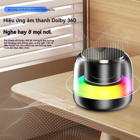 Loa Bluetooth Mini DZ018 5.3 Không Dây với LED RGB - Âm Thanh HD Di Động cho Tiệc Tùng và Ngoài Trời
