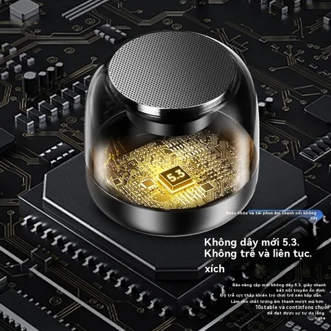 Loa Mini Bluetooth 5.3 Không Dây RGB Di Động - Âm Thanh HD, Đèn LED, Thiết Kế Nhỏ Gọn, Phù Hợp Dã Ngoại và Tiệc Tùng