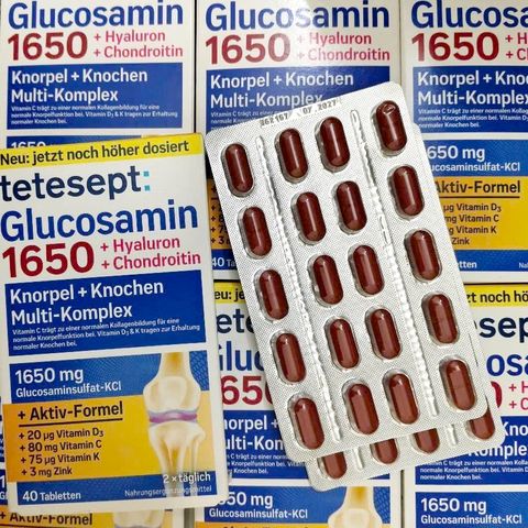 Bổ xương khớp Tetesept Glucosamin 1650mg Đức 40 viên