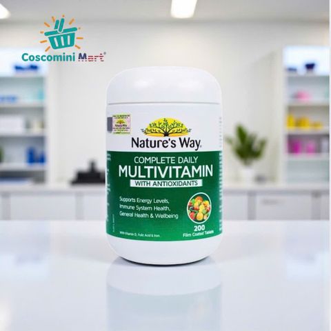 Viên Uống Vitamin Tổng Hợp Nature’s Way Complete Daily Multivitamin Úc - Hỗ Trợ Sức Khỏe và Miễn Dịch (Hộp 200 Viên)