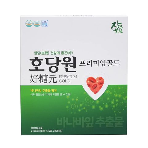 Nước Uống Hỗ Trợ Cải Thiện Đường Huyết Hodangwon Premium Gold - 30 Gói X 70ml - Tăng Cường Chuyển Hóa Glucose và Sức Khỏe Tổng Thể