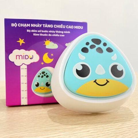 Bộ Chạm Nhảy Tăng Chiều Cao và Thước Đo Chiều Cao Decal Dán Tường Midu cho Trẻ Em - Phát Triển Chiều Cao Vượt Trội, Thể Dục Thú Vị
