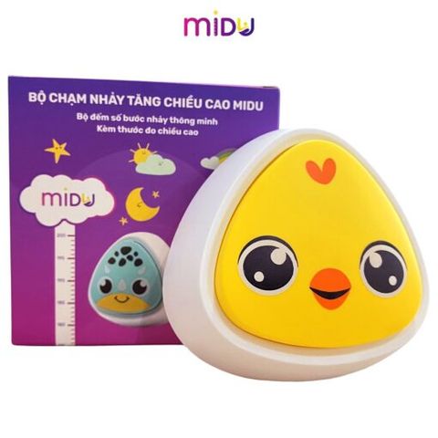 Bộ Chạm Nhảy Tăng Chiều Cao và Thước Đo Chiều Cao Decal Dán Tường Midu cho Trẻ Em - Phát Triển Chiều Cao Vượt Trội, Thể Dục Thú Vị