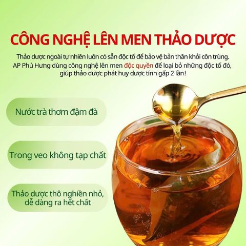 Trà Bồ Công Anh Phú Hưng AP - Hỗ Trợ Làm Đẹp Da, Chống Viêm, Thanh Nhiệt, Lợi Sữa, Thảo Dược Tự Nhiên Detox Cơ Thể