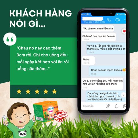Ống Uống Dinh Dưỡng Yến Xào NEST GO - Hỗ Trợ Trẻ Biếng Ăn, Còi Cọc, Tăng Sức Đề Kháng, Hộp 30 ống x 10ml