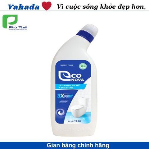 Nước Tẩy Rửa Nhà Vệ Sinh Econova Không Mùi Hóa Chất - Chai 0.9kg Xuất Xứ Ý - Dễ Dàng Làm Sạch Bồn Cầu và Sàn Gạch