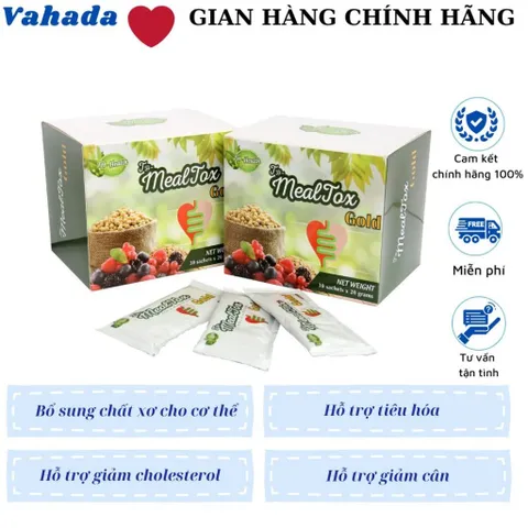 TH Mealtox Gold - Bổ Sung Chất Xơ và Hỗ Trợ Tiêu Hóa An Toàn - Giảm Cân Hiệu Quả - Hộp 30 Gói 20g