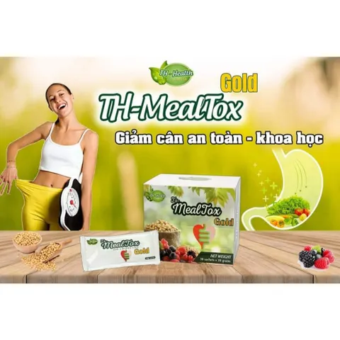 TH Mealtox Gold - Bổ Sung Chất Xơ và Hỗ Trợ Tiêu Hóa An Toàn - Giảm Cân Hiệu Quả - Hộp 30 Gói 20g