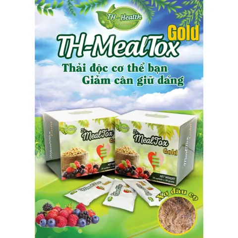 TH Mealtox Gold - Bổ Sung Chất Xơ và Hỗ Trợ Tiêu Hóa An Toàn - Giảm Cân Hiệu Quả - Hộp 30 Gói 20g