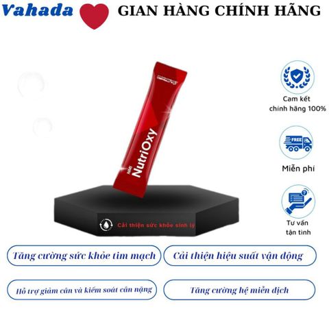NMI Nutrioxy - Thực Phẩm Bổ Sung Tăng Hấp Thụ Oxy, Hỗ Trợ Ngừa Tai Biến & Tăng Cường Sức Khỏe Tế Bào Từ Mỹ