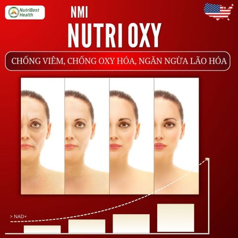 NMI Nutrioxy - Thực Phẩm Bổ Sung Tăng Hấp Thụ Oxy, Hỗ Trợ Ngừa Tai Biến & Tăng Cường Sức Khỏe Tế Bào Từ Mỹ