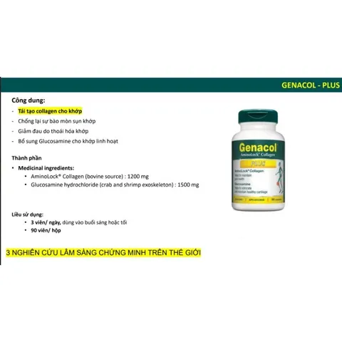 Viên Uống Xương Khớp Genacol - Giảm Đau, Tái Tạo Sụn Khớp, Bảo Vệ Khớp, Tăng Cường Linh Hoạt - 90 Viên Canada