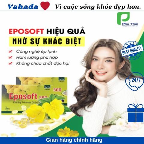 Viên uống Eposoft 30 viên - Cân bằng nội tiết tố, cải thiện sắc tố da, giảm đau bụng kinh và hỗ trợ tiền mãn kinh cho phụ nữ.