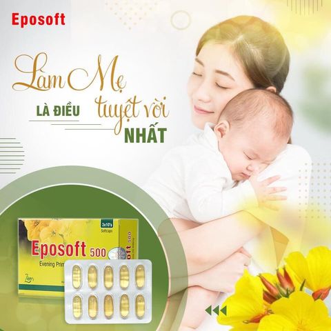 Viên uống Eposoft 30 viên - Cân bằng nội tiết tố, cải thiện sắc tố da, giảm đau bụng kinh và hỗ trợ tiền mãn kinh cho phụ nữ.