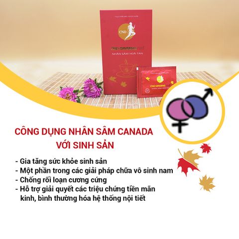 Nhân Sâm Hoà Tan CND GINSENG Red - Hỗ Trợ Bổ Thận Dương, Giảm Mệt Mỏi, Tăng Cường Sức Khỏe - 30 Gói Cao Khô Bột Nhân Sâm Canada