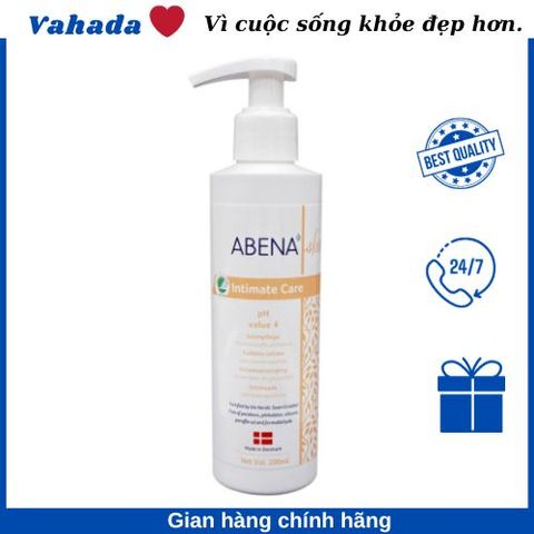 Dung dịch vệ sinh phụ nữ Abena Intimate Care 200ml - Cân bằng pH 3.5-4.0, an toàn cho da nhạy cảm, nhập khẩu Đan Mạch