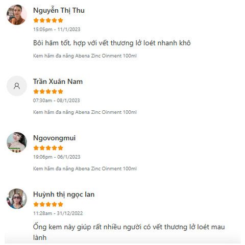 Kem chống hăm tã Abena Zinc Ointment 100ml - Sản phẩm bảo vệ da nhạy cảm, nhập khẩu Đan Mạch, chống hăm và làm lành vết thương cho trẻ em.