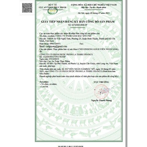 Viên Uống Nhân Sâm CND GINSENG GOLD Canada - Tăng Cường Sức Khỏe, Đề Kháng, Giảm Mệt Mỏi, Tỉnh Tảo, 60 Viên 500mg