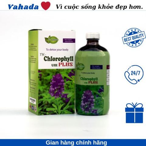 Diệp Lục TH-Chlorophyll UIE Plus 500ml - Hỗ Trợ Thanh Lọc Cơ Thể, Tăng Cường Sức Đề Kháng, Giảm Oxy Hóa