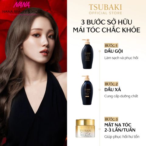 Dầu Gội Xả Tsubaki Premium EX 450mL - Phục Hồi Tóc Hư Tổn, Giúp Mềm Mượt và Bóng Khỏe, Chuyên Dùng Cho Tóc Uốn Nhuộm