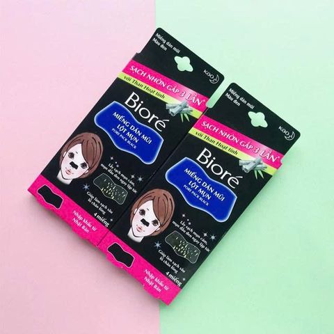Miếng Dán Mũi Lột Mụn BIORÉ Pore Pack - Giải Quyết Mụn Đầu Đen và Cám, 4 Miếng, Hương Bạc Hà/Không Hương, Sản Phẩm Chính Hãng Nhật Bản
