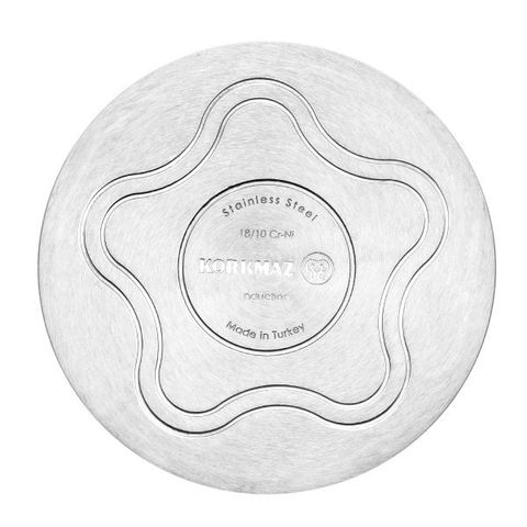 Nồi inox 18/10 Korkmaz Perla 2.3L - 3L - 3.6L, Thân Thấp Dùng Cho Bếp Từ - Sản Xuất Tại Thổ Nhĩ Kỳ