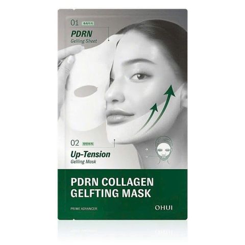 Mặt nạ nâng cơ Ohui Prime Advancer PDRN Collagen Gelfting - Duy trì độ đàn hồi và làm sáng da, 5 miếng dưỡng ẩm hiệu quả