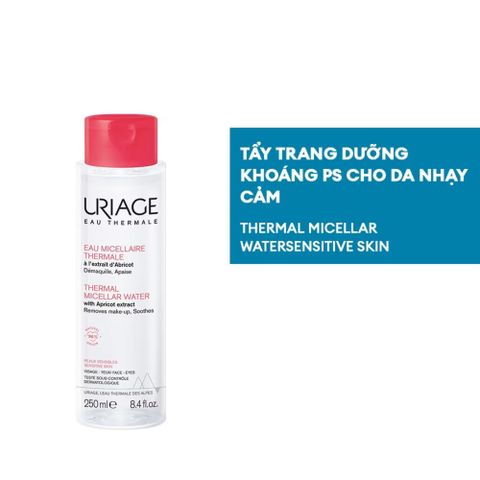 Nước Tẩy Trang Uriage Eau Thermale Micellar Water 250ml - Dành Cho Da Nhạy Cảm, Làm Sạch Dịu Nhẹ, Giảm Kích Ứng, Dưỡng Ẩm Từ Nước Khoáng Pháp
