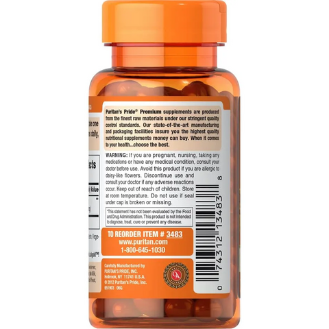 Viên Uống Bổ Mắt Puritan's Pride Lutigold Lutein 6mg 200 Viên - Hỗ Trợ Giảm Mỏi Mắt, Tăng Cường Thị Lực, Sản Phẩm Từ Mỹ