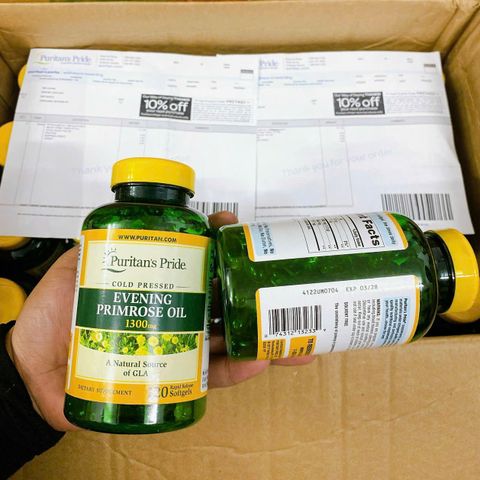 Viên uống tinh dầu hoa anh thảo Evening Primose Oil 1300mg - 120 viên
