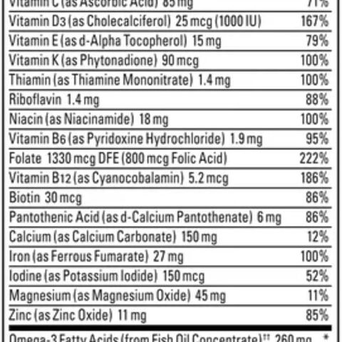 Vitamin Tổng Hợp Cho Mẹ Bầu Nature Made Prenatal Folic Acid + DHA - 150 Viên Bổ Sung Dinh Dưỡng Thiết Yếu Cho Sức Khỏe Mẹ Và Thai Nhi