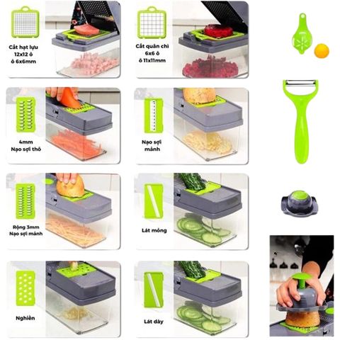 Bộ Dụng Cụ Cắt Thạch và Trái Cây Đa Năng - Dụng Cụ Bếp Tiện Ích Cho Nhà Bếp Hàng Ngày (TV1406)