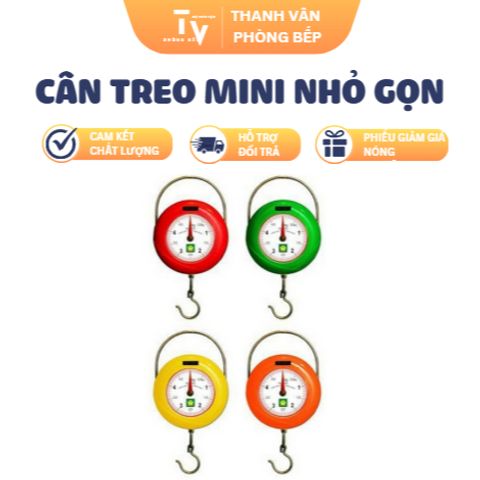 Cân Treo Mini Nhỏ Gọn Tiện Lợi - Cân Sức Khỏe Đa Năng Màu Ngẫu Nhiên - Sản Phẩm Gia Dụng TVKITCHEN (TV1353)
