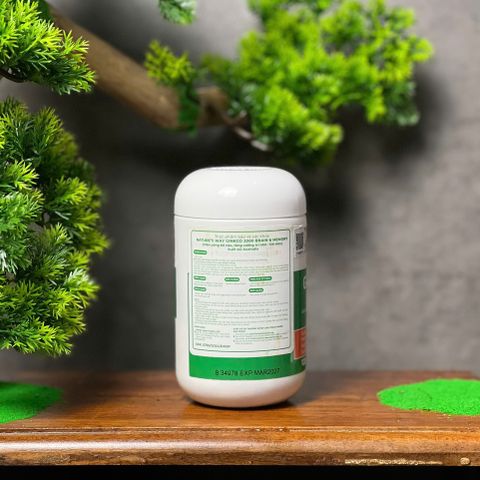 Viên uống bổ não Nature's Way Ginkgo 2000 - Tăng cường trí nhớ và nhận thức cho người trưởng thành - 120 viên