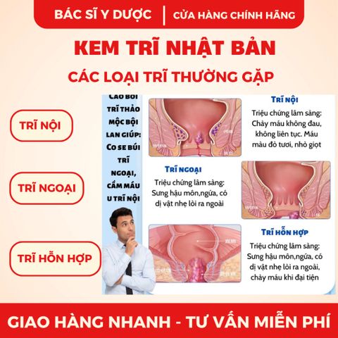 Kem Bôi Trĩ Nhật Bản - Giảm Ngứa Đau Rát, Co Búi Trĩ Nhanh Chóng, Chăm Sóc Da, Phù Hợp Cho Người Bị Trĩ Và Táo Bón