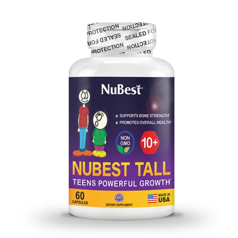 Viên Uống Tăng Chiều Cao Nubest Tall 10+ - Hỗ Trợ Phát Triển Chiều Cao Tự Nhiên Cho Trẻ Em, Bổ Sung Canxi và Vitamin, Sản Xuất Tại Mỹ
