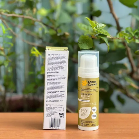 Serum Chống Nắng Dưỡng Ẩm Cancer Council Face Day Wear SPF50+ - Serum 50ml, Dưỡng Ẩm, Bảo Vệ Da, Phù Hợp Mọi Loại Da