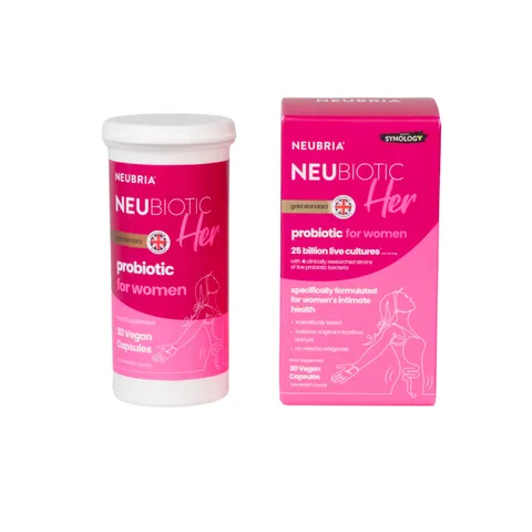 Viên Uống Neubria® Neubiotic Her - Hỗ Trợ Tăng Cường Khả Năng Thụ Thai và Sức Khỏe Âm Đạo (Hộp 30 Viên)